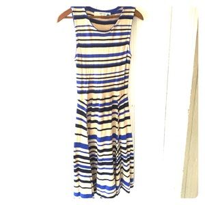 Striped knit dress from Anthropologie.